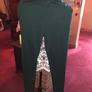 LulaRoe Hunter Green TC Leggings